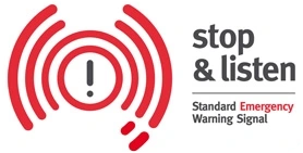 SEWS Stop & listen logo